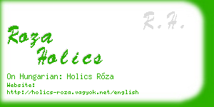 roza holics business card
